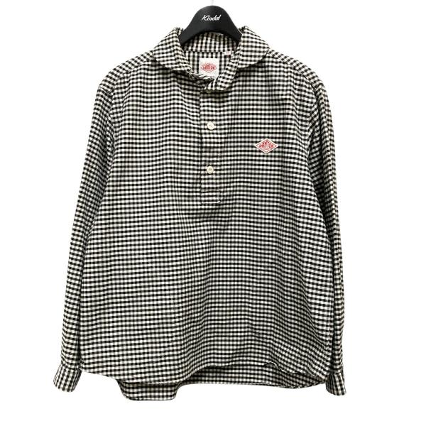 DANTON 長袖シャツ ブラック・ホワイトチェック サイズ36 DANTON 長袖シャツ ブラック・ホワイトチェック サイズ36 DANTON