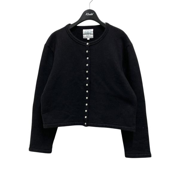 agnès b. アニエス・ベー　ボタン付きカーディガン サイズ3 ブラック agnes b.（アニエスベー） agnes b スナップボタンカーディガン