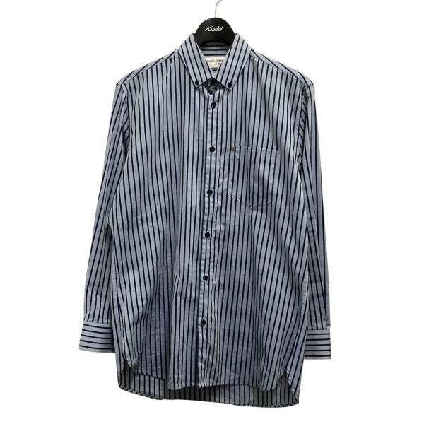 SAINT LAURENT ストライプ長袖シャツ 37/14½ サンローランパリ Saint Laurent Paris ストライプ 長袖シャツ 575193