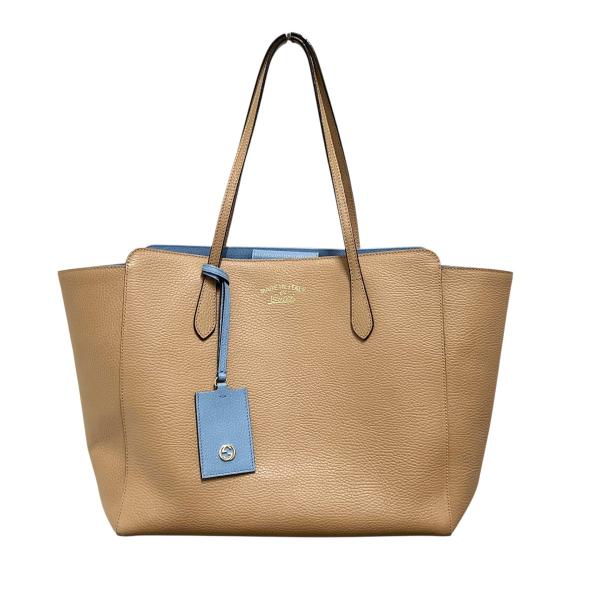 GUCCI（グッチ） スウィング トートバッグ 354397 ベージュ×ブルー