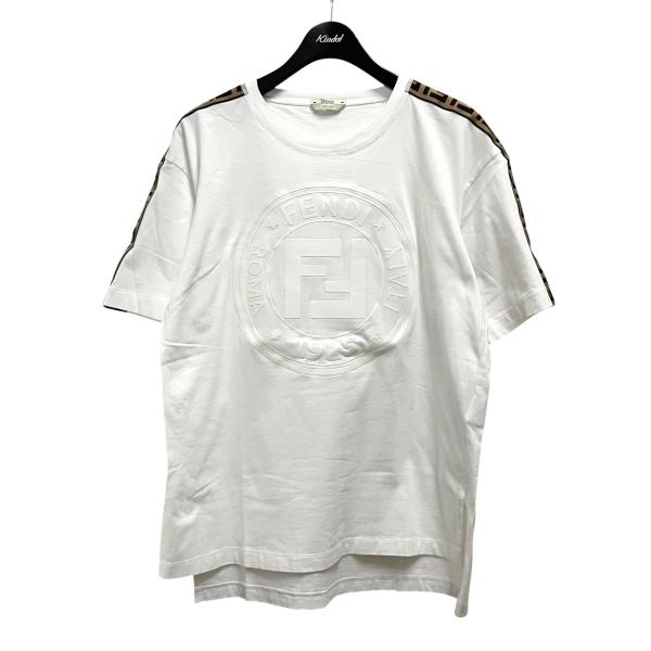 FENDI（フェンディ） 半袖Tシャツ FAF073 A8WI ホワイト サイズ：42