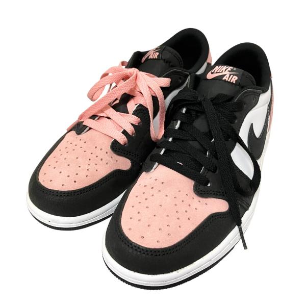 ナイキ NIKE AIR JORDAN 1 LOW OG スニーカー CZ0790 061 ピンク×ブラック サイズ：26cm