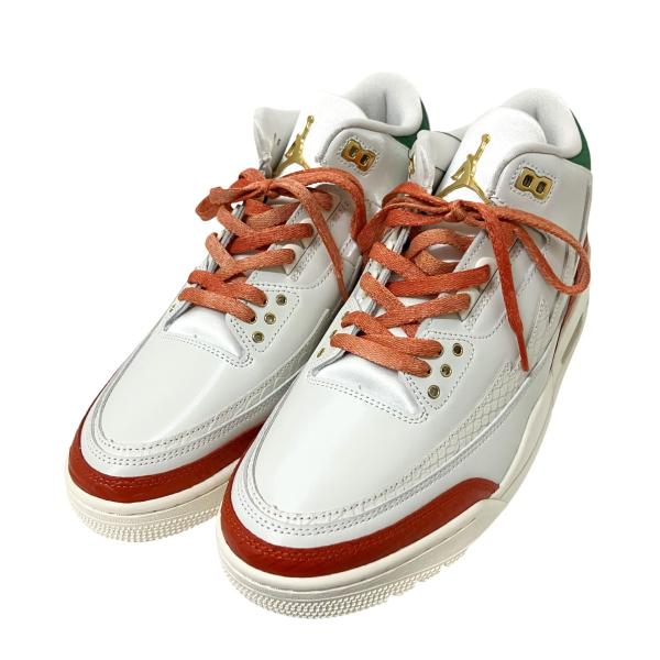 ナイキ NIKE AIR JORDAN 3 RETRO MEX スニーカー IO1752 100 ホワイト×オレンジ×グリーン サイズ：28.5cm
