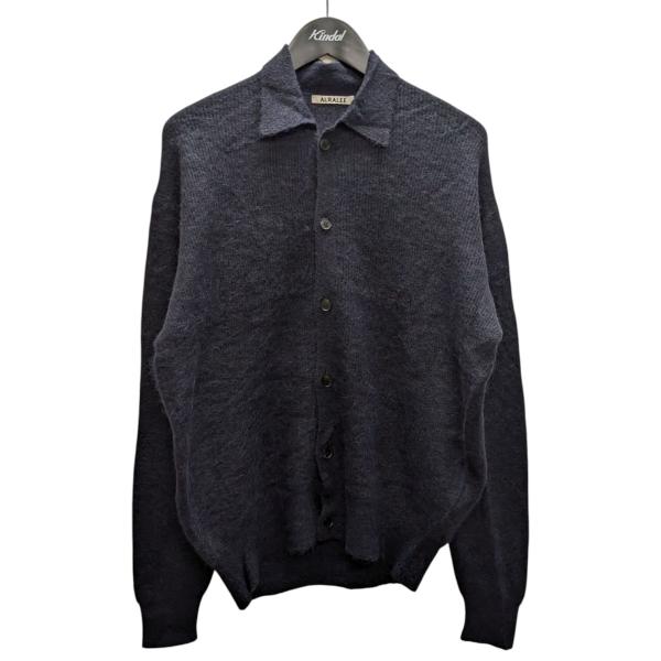 AURALEE オーラリー 24AW BABY SURI ALPACA SHEER KNIT SHIRT