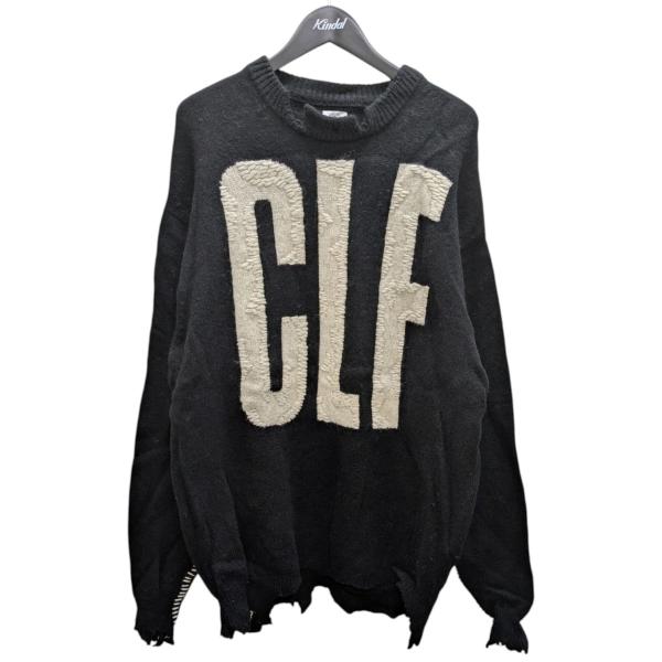 値下げ】SAINT MICHAEL ダメージ加工ニット ブラック サイズ：XL (原宿