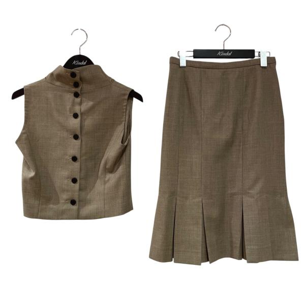 グレパリス GRES PARISセットアップ【ランク】「中古品・比較的綺麗な商品」【詳細説明】グレパリスのセットアップです。【M/L/U】レディース【表記サイズ】38【詳細サイズ】ジャケット着丈：約43ｃｍ肩幅：約35ｃｍ身幅：約45ｃｍパ...