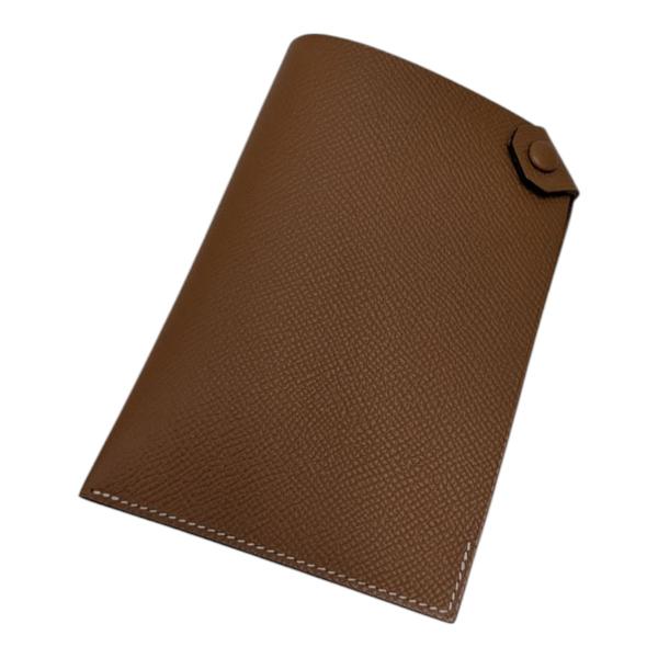 【エルメス　新品未使用　箱付き】ブラウンレザー パスポートケース HERMES（エルメス） パスポートケース ブラウン : カインドオルYahoo