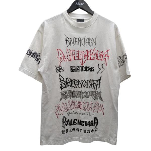 バレンシアガ BALENCIAGA ロゴプリントラージフィットTシャツXS BALENCIAGA 【値下げ】BALENCIAGA ロゴプリントラージフィットTシャツ