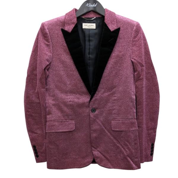 値下げ】Saint Laurent Paris 14AW ラメ ピークドラペルテーラード