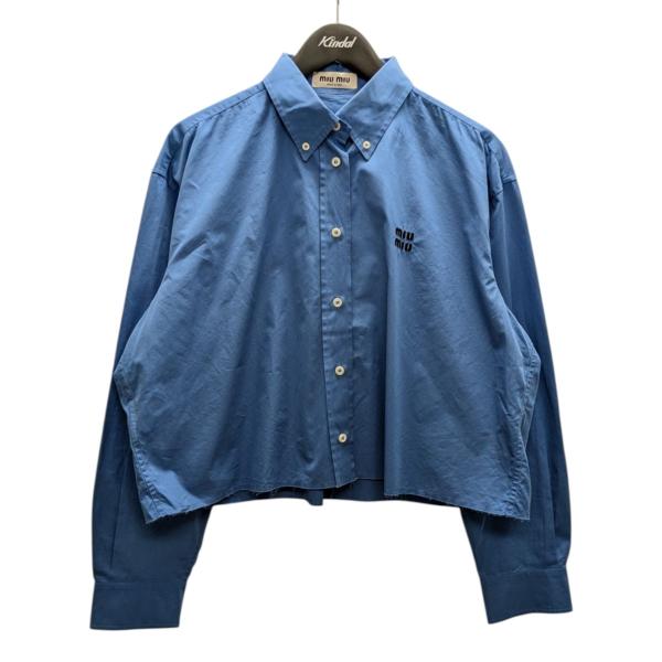 miu miu（ミュウミュウ） 【値下げ】MIU MIU ショート丈 ポプリン