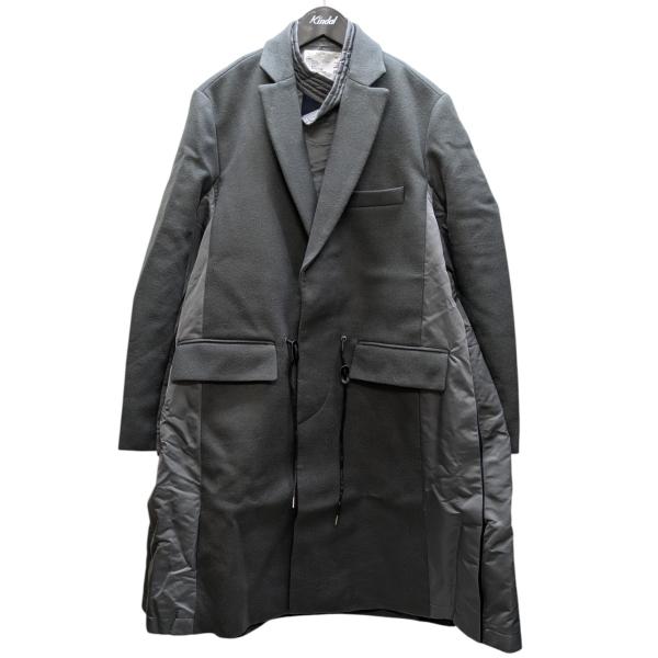 sacai（サカイ） sacai Wool Melton Coat ウールメルトンコート グレー