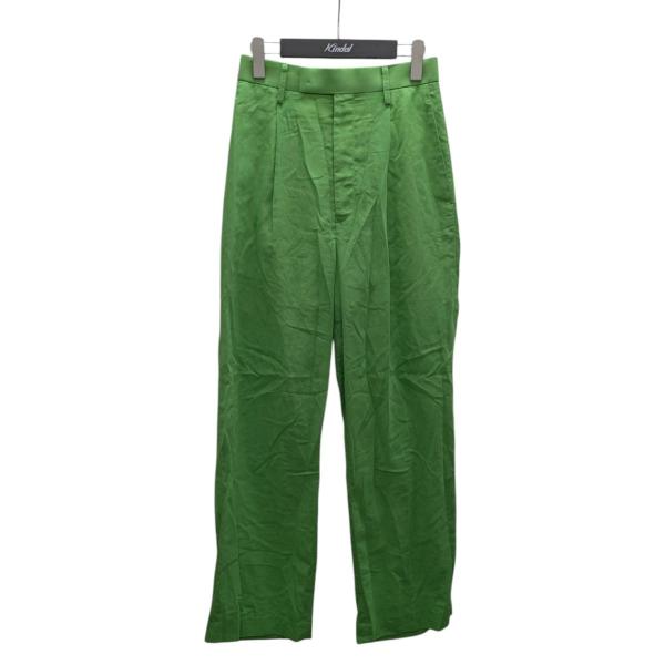 【AURALEE】　スラックス　23AW ダークグリーンサイズ5 AURALEE】 スラックス 23AW ダークグリーンサイズ5|mercari商品