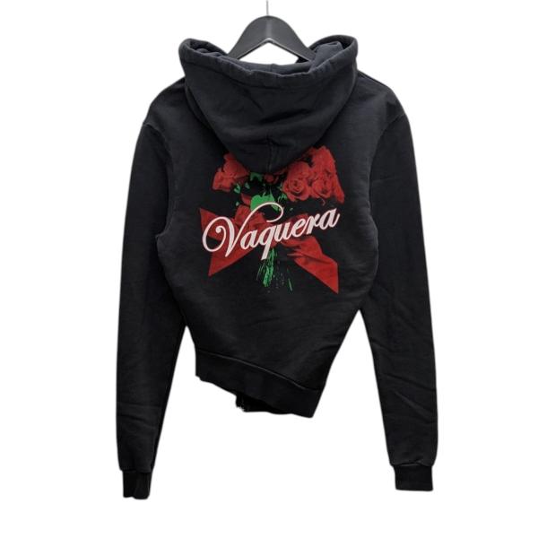 VAQUERA（ヴァケラ） Vaquera TWISTED HOODIE ジップパーカー ブラック