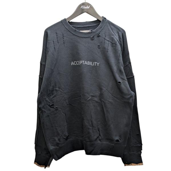 値下げ】ssstein 24AW Oversized Rebuild Sweat LS ダメージ加工