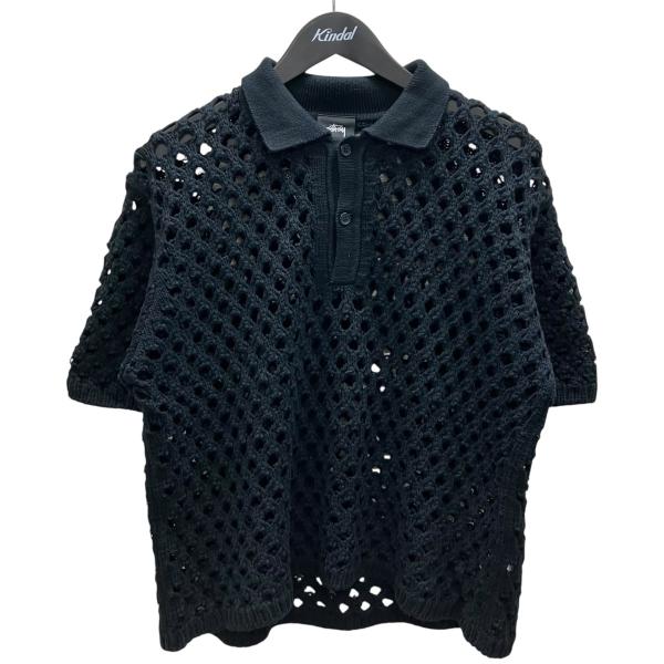 STUSSY（ステューシー） stussy BIG MESH POLO SWEATER メッシュ