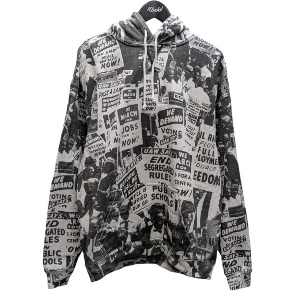 KITH（キス） 【値下げ】KITH 総柄プルオーバーパーカー ホワイト