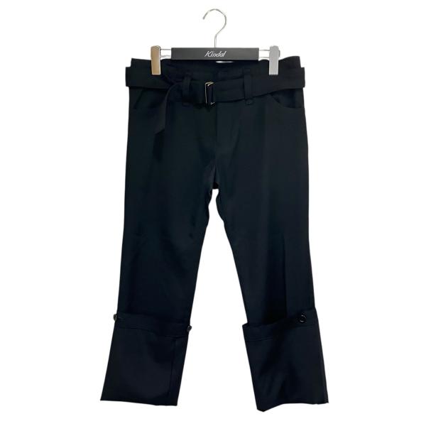 ヨウジヤマモト ロールアップパンツ Yohji Yamamoto（ヨウジヤマモト） ロールアップパンツ FR-P03-100