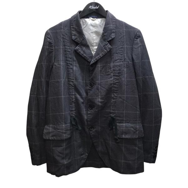 コムデギャルソンオムドゥ　チェックジャケット COMME des GARCONS HOMME DEUX コムデギャルソンオムドゥ 縮絨チェック