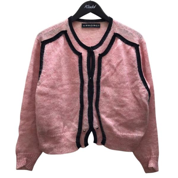 ワイプロジェクト Y／project BUTTON PANEL MOHAIR CARDIGAN モヘア混