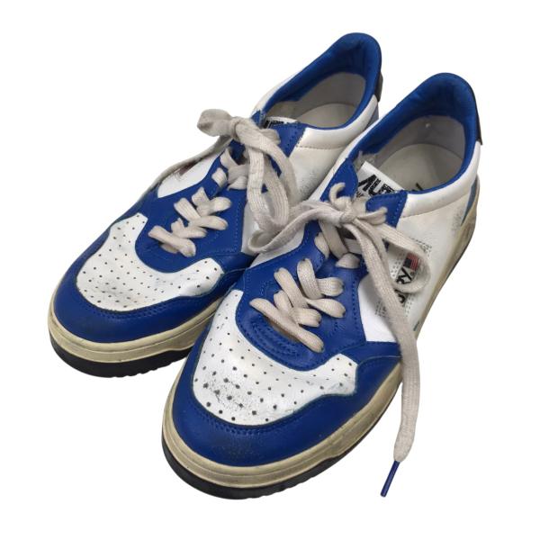 値下げ】AUTRY SUPER VINTAGE LOW CUT ローカットスニーカー ブルー