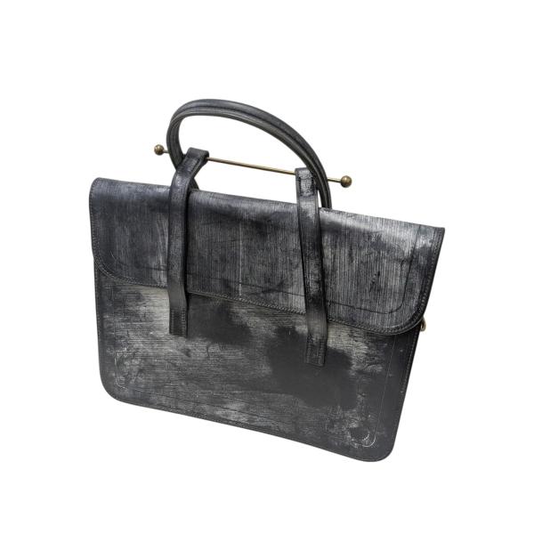 【美品】ラザフォード ミュージックバッグ　黒 ラザフォード Ruthefords ハンドバッグ／ミュージックバッグ ブラック