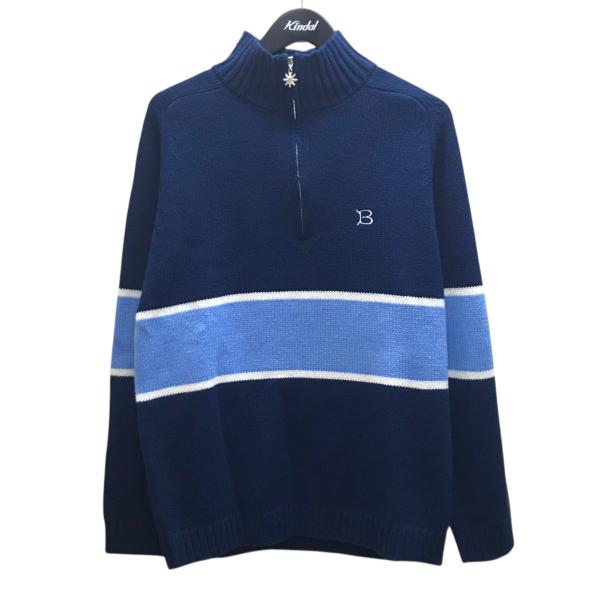 ボット BoTT ハーフジップポロニット 251BoTT22 ネイビー サイズ：L