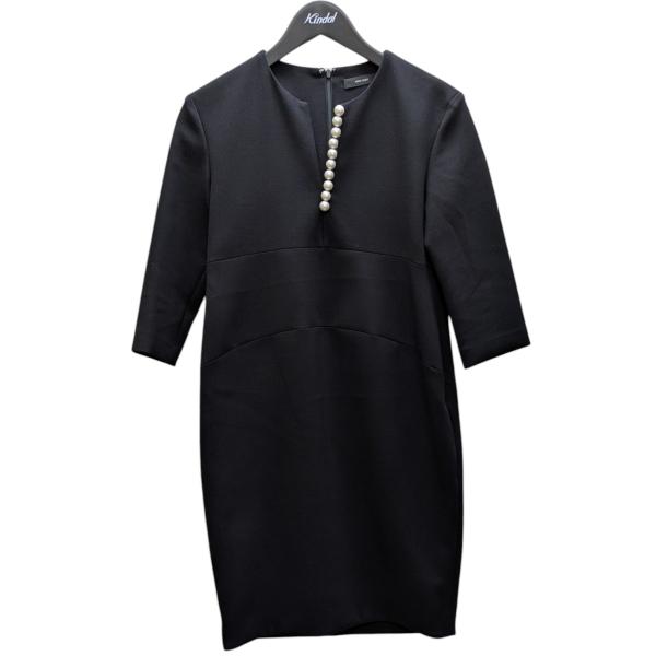 YOKO CHAN（ヨーコチャン） フェイクパールワンピース ブラック サイズ