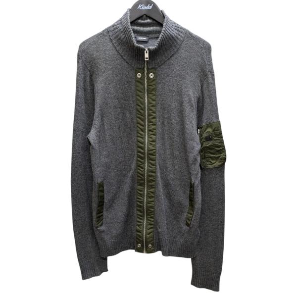 DIESEL（ディーゼル） ジップニット グレー サイズ：XL : カインドオル