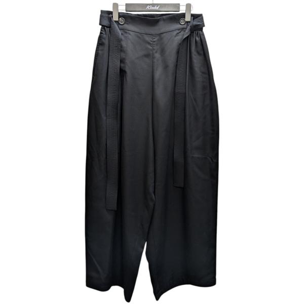 ソウシオオツキ SOSHIOTSUKI ワイドパンツ ブラック サイズ：46