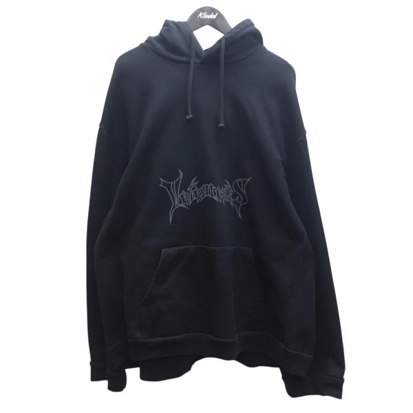 値下げ】VETEMENTS 15AW metal logo hoodie メタルロゴフーディ