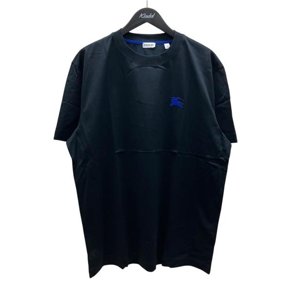 XXLサイズ 美品 BURBERRY ロゴ柄 総柄 カットソー ブラック 七分 BURBERRY（バーバリー） 長袖 カットソー 8095157 レディース ホース