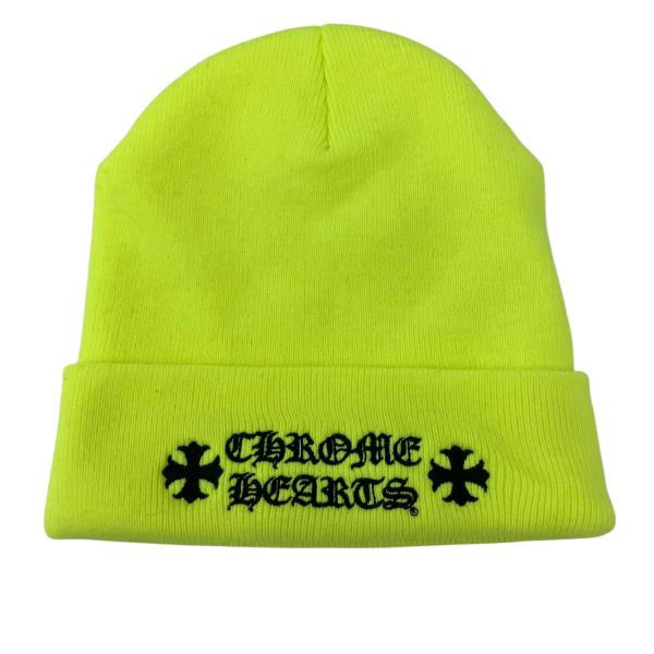 クロムハーツ　ニット帽　サイズOS CHROME HEARTS（クロムハーツ） ニットキャップ ネオンイエロー サイズ