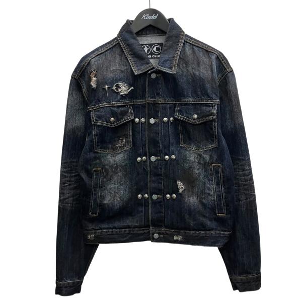 サグクラブ THUG CLUB BURN DOWN DENIM JACKET デニムジャケット