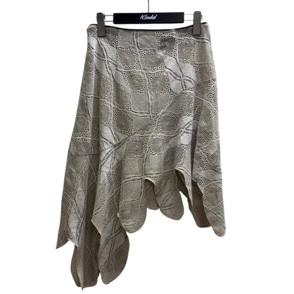 スカート perverze 25AW Knit Lace Jagged-hemSkirt PERVERZE パーバーズ PERVERZE Knit Lace Jagged hem Skirt レース