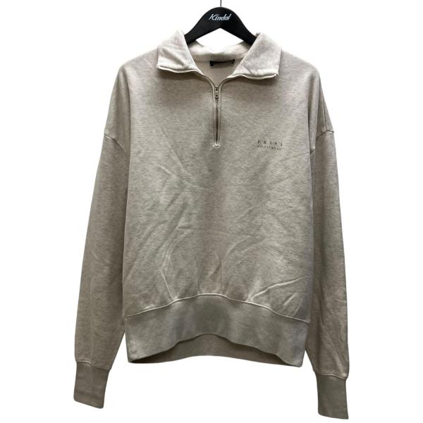 PRADA（プラダ） ハーフジップスウェット グレー サイズ：L