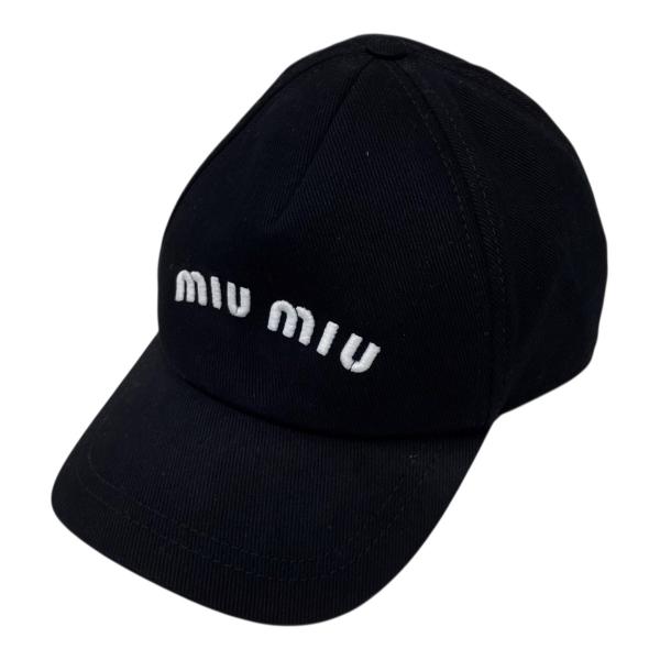 miu miu（ミュウミュウ） キャップ ブラック サイズ：XL