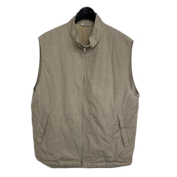 AURALEE 【値下げ】AURALEE 2024SS 「HIGH COUNT WOOL POPLIN VEST 