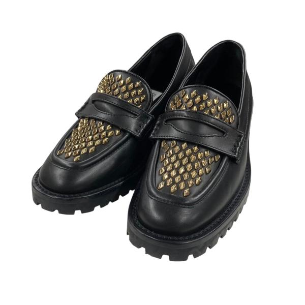 Jimmy Choo＊Deanna 30 スタッズ レザーローファー＊送料込 kindal_8032000823794