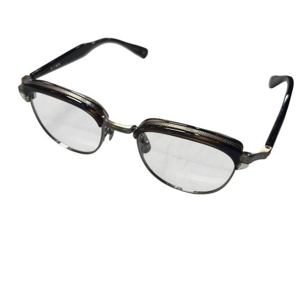 金子眼鏡店 【値下げ】金子眼鏡 眼鏡 KMP 19 ブラウン レンズ：クリア  