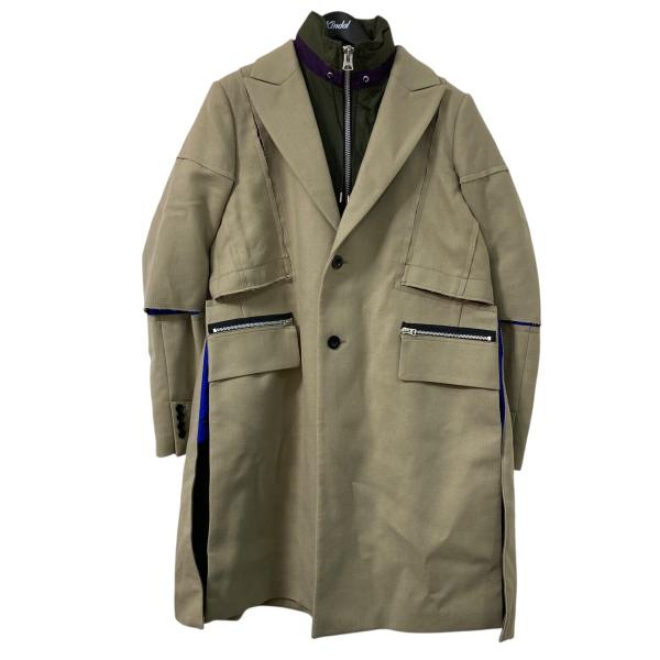 sacai（サカイ） sacai 21AW Wool Melton Coat ジップコート 21-02616M