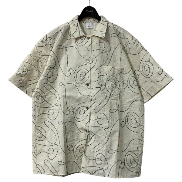 6 ロク ROKU ビューティアンドユース　半袖シャツ　ユナイテッドアローズ ロクビューティアンドユース 6(ROKU) BEAUTY＆YOUTH embroidery short