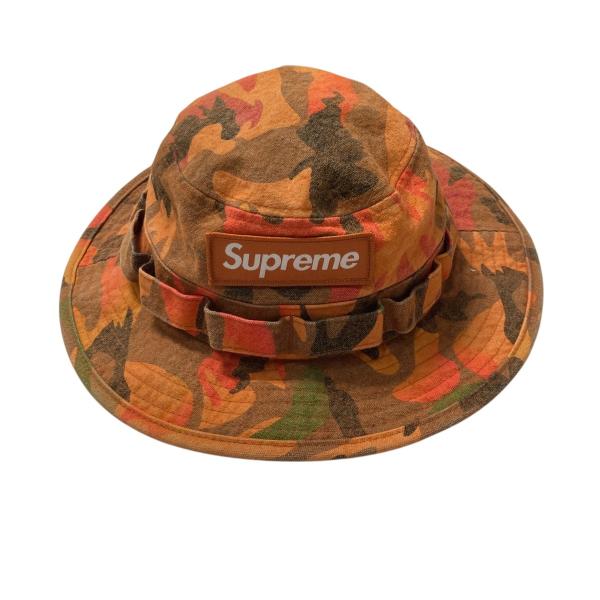 Supreme（シュプリーム） 迷彩柄バケットハット オレンジ サイズ