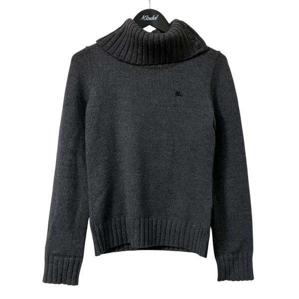 Burberry Blue label バーバリー　ハイネックタンクトップ黒38 BURBERRY BLUE LABEL（バーバリーブルーレーベル） タートルネック