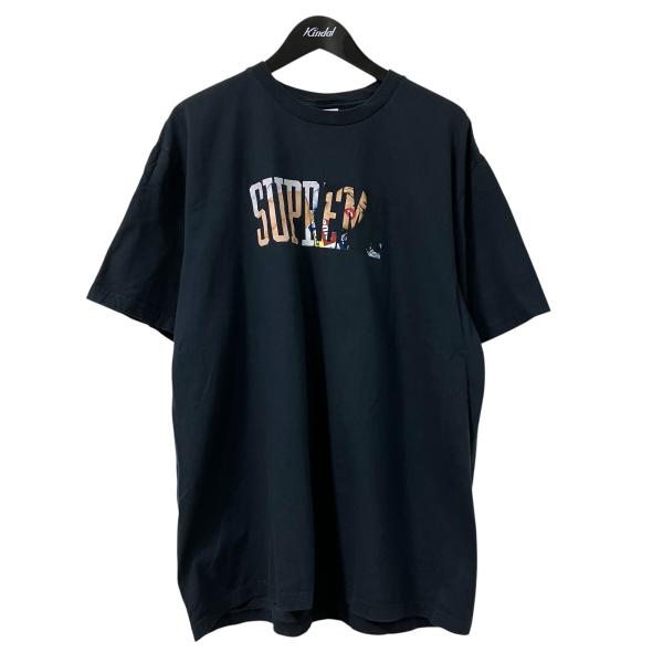 Supreme（シュプリーム） 【値下げ】Supreme プリントTシャツ ネイビー