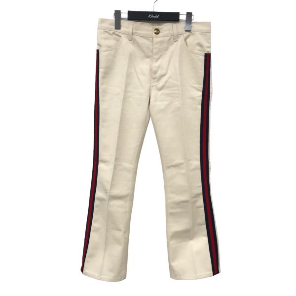 GUCCI デニムパンツ フレア 26 サイドライン 527432 レディース GUCCI デニムパンツ フレア 26 サイドライン 527432 レディース