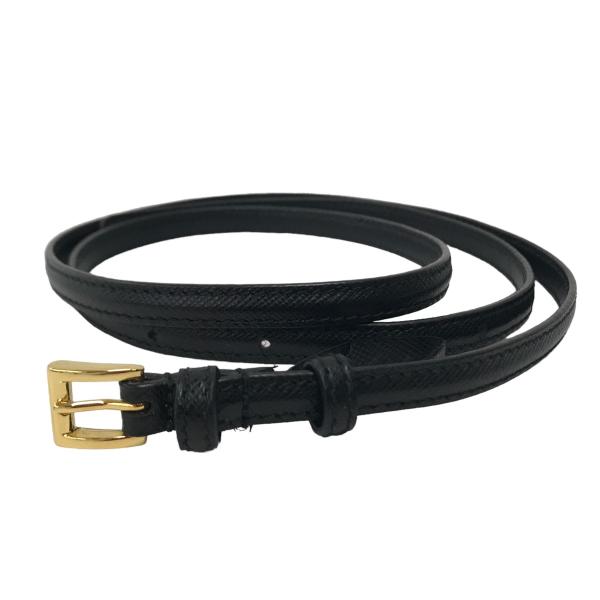 PRADA 赤 レザー ベルト 32/80