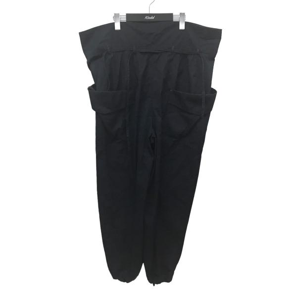 ENFOLD エンフォルド 24SS ブラック LAYERED HALF-TROUSERS 36  