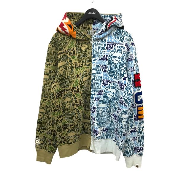 BAPEファイヤーカモ サーマルロンティXL TREE EDGE CAMO SHARK FULL ZIP HOODIE | bape.com