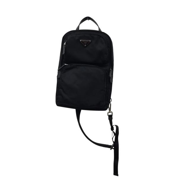 PRADA ブラックナイロンバックパック　スタッズ　サフィアーノ新品未使用 kindal_8033001997316