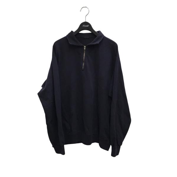 COMOLI 【値下げ】COMOLI コットンシルクジャージハーフジップPO